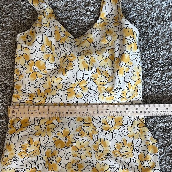 NWT Pact Reverie Floral Yellow Organic Cotton Tie Back Halter With Pockets in M - Picture 14 of 14